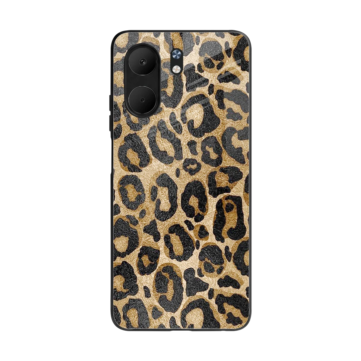 Cheetah Chic back phone cover | glass case for oppo a5x 5g