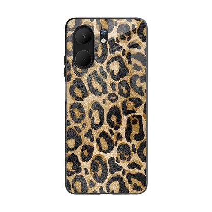 Cheetah Chic back phone cover | glass case for oppo a5x 5g