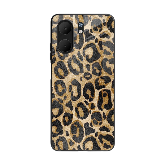 Cheetah Chic back phone cover | glass case for oppo a5x 5g