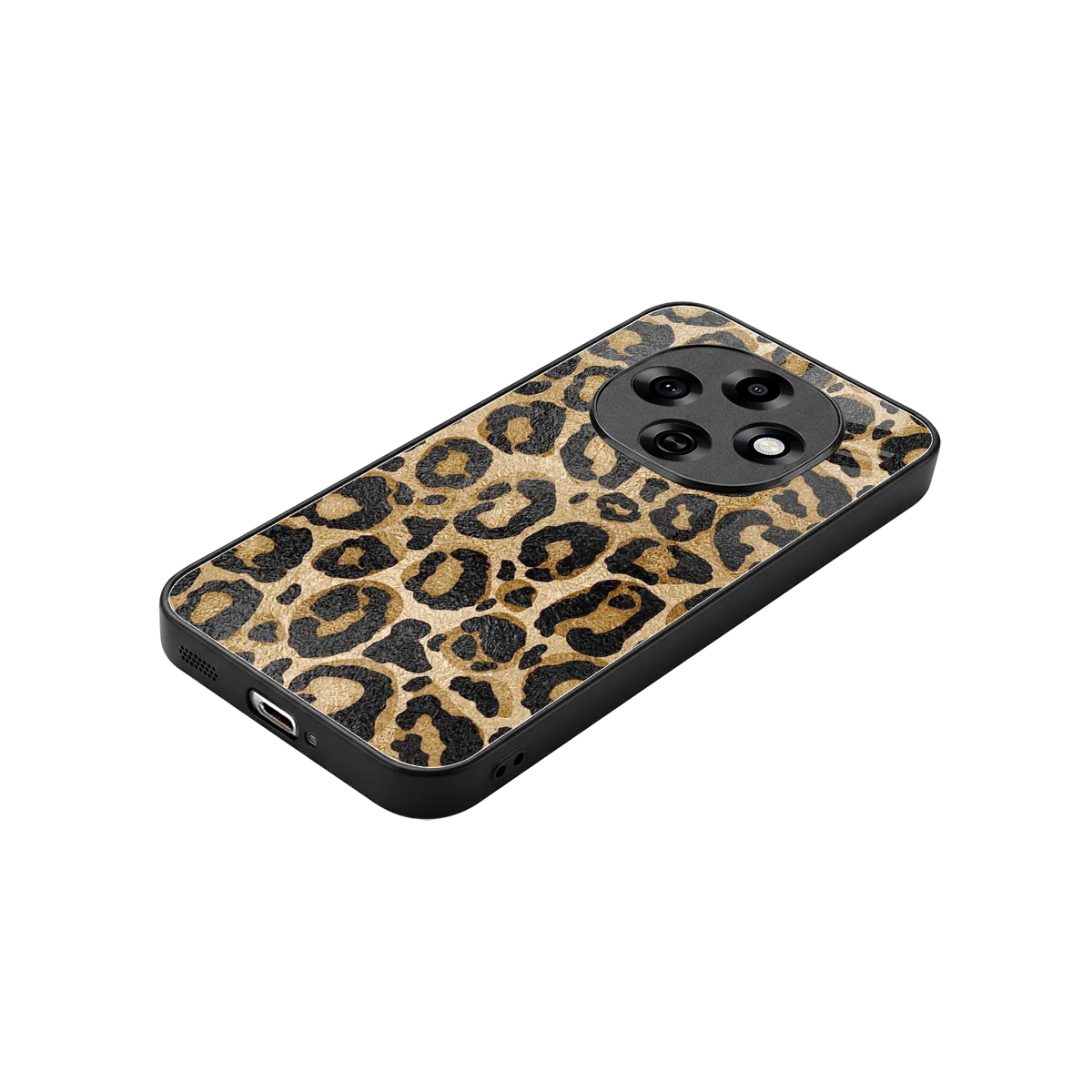 Cheetah Chic stylish phone case for oppo f31 pro 5g | glossy glass and slim fit