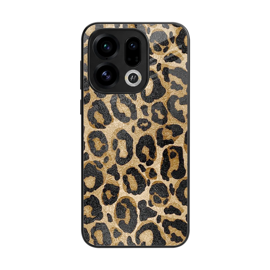 Cheetah Chic back phone cover | glass case for oppo find x9