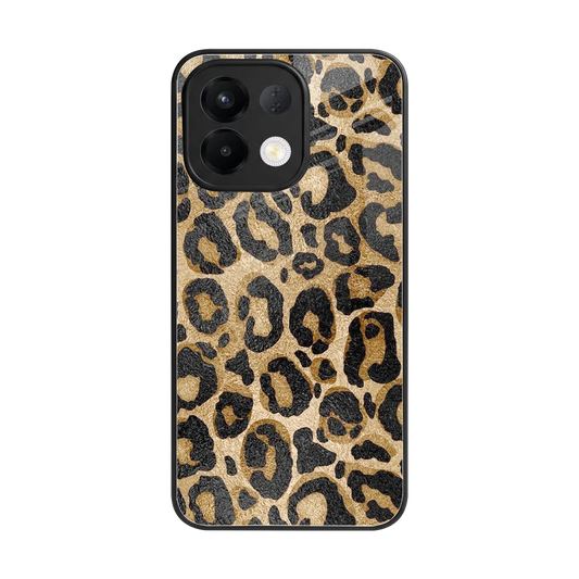 Cheetah Chic back phone cover | glass case for oppo k13 5g