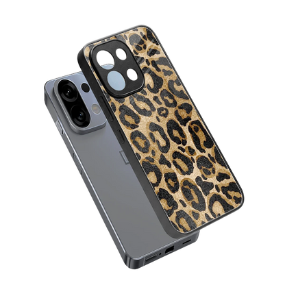 Cheetah Chic sleek oppo k13 5g cover with tempered glass back and TPU edges