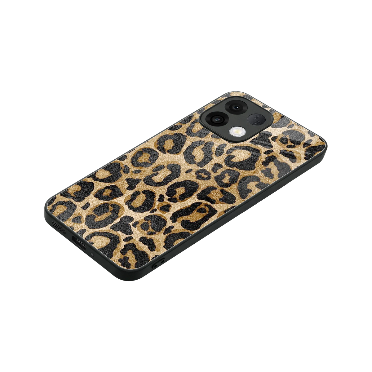 Cheetah Chic stylish phone case for oppo k13 5g | glossy glass and slim fit
