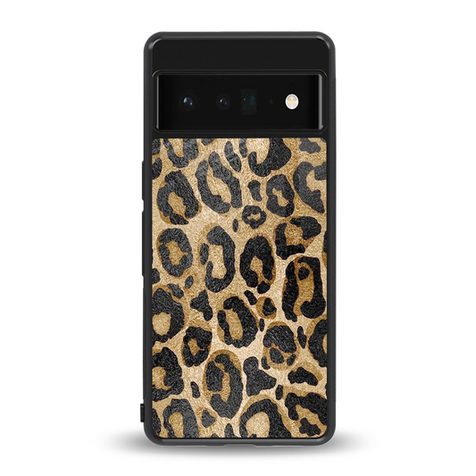 Cheetah Chic back phone cover | glass case for google pixel 6 pro