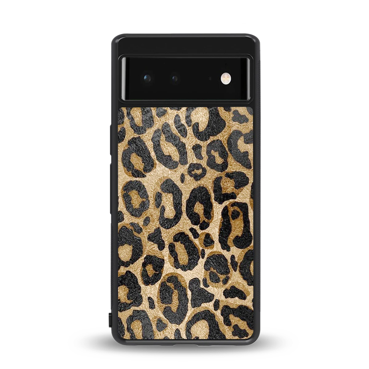 Cheetah Chic back phone cover | glass case for google pixel 6a
