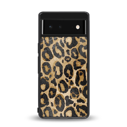 Cheetah Chic back phone cover | glass case for google pixel 6a