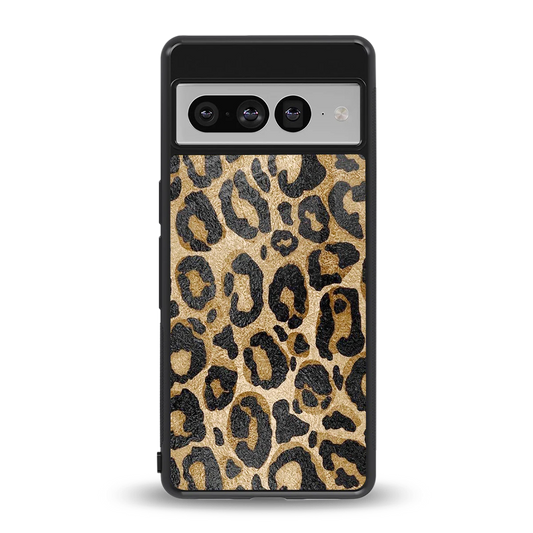 Cheetah Chic back phone cover | glass case for google pixel 7 pro