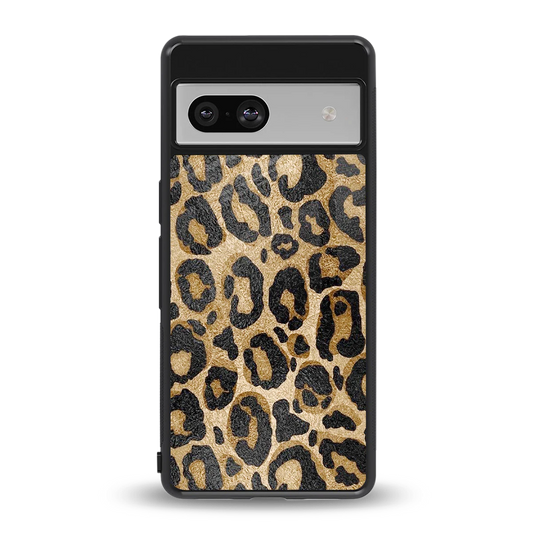 Cheetah Chic back phone cover | glass case for google pixel 7a