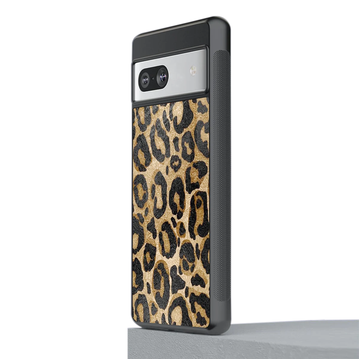 Cheetah Chic stylish phone case for google pixel 7 | glossy glass and slim fit