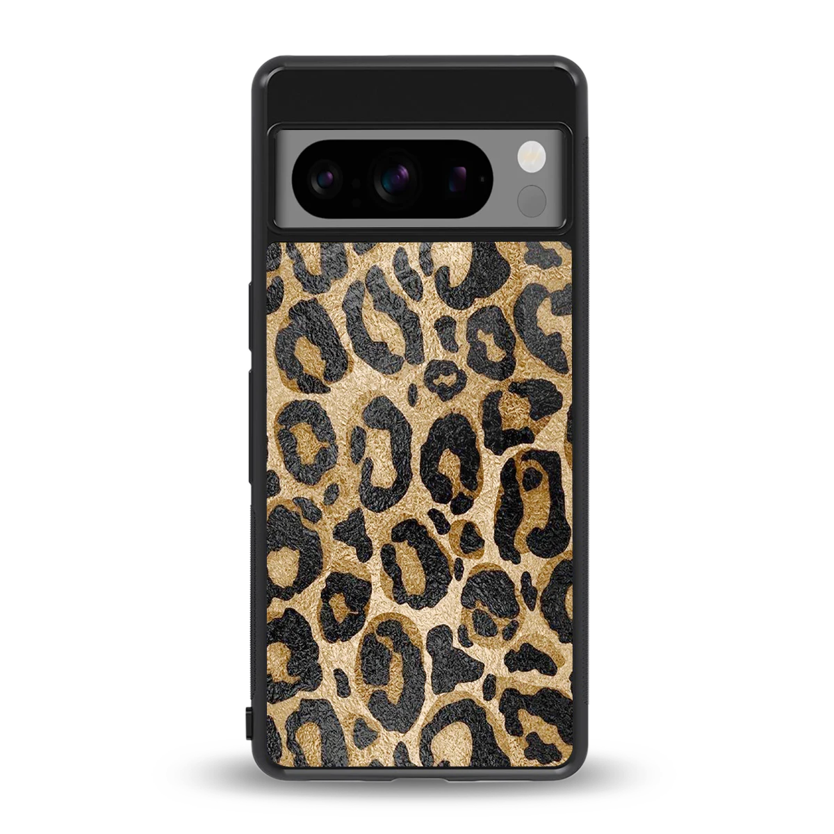 Cheetah Chic back phone cover | glass case for google pixel 8 pro