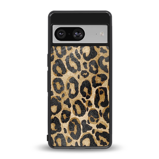 Cheetah Chic back phone cover | glass case for google pixel 8