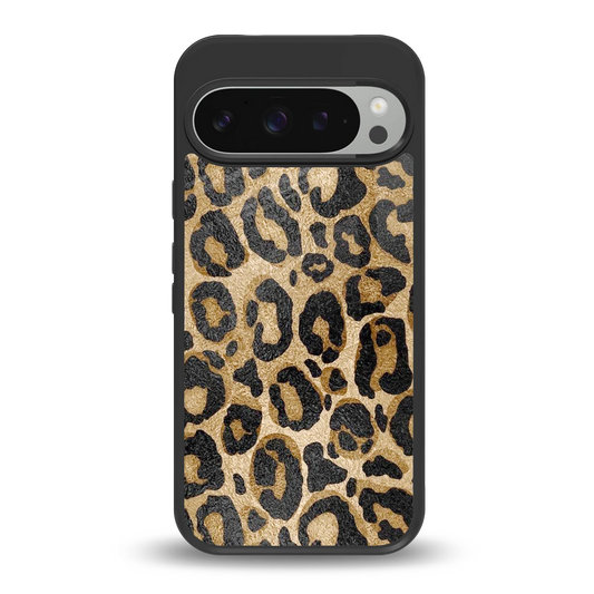 Cheetah Chic back phone cover | glass case for google pixel 9 pro