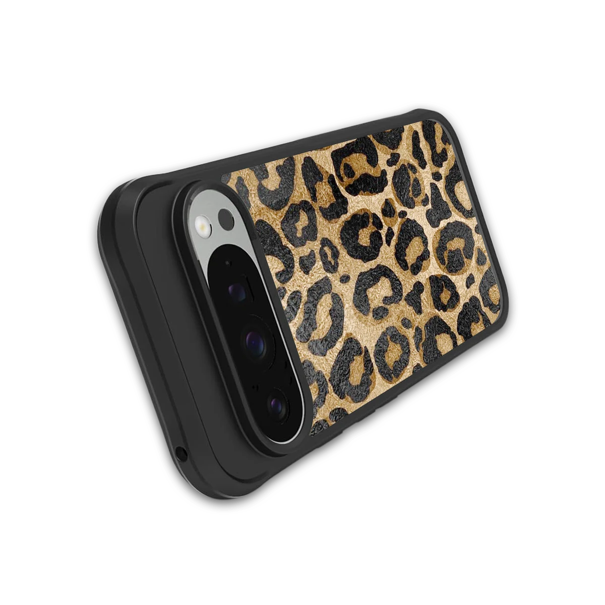 Cheetah Chic stylish phone case for google pixel 9 pro xl | glossy glass and slim fit