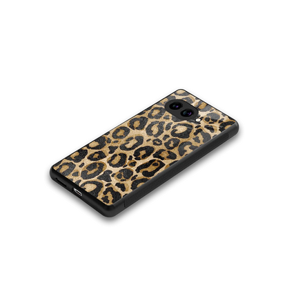 Cheetah Chic stylish phone case for google pixel 10a | glossy glass and slim fit