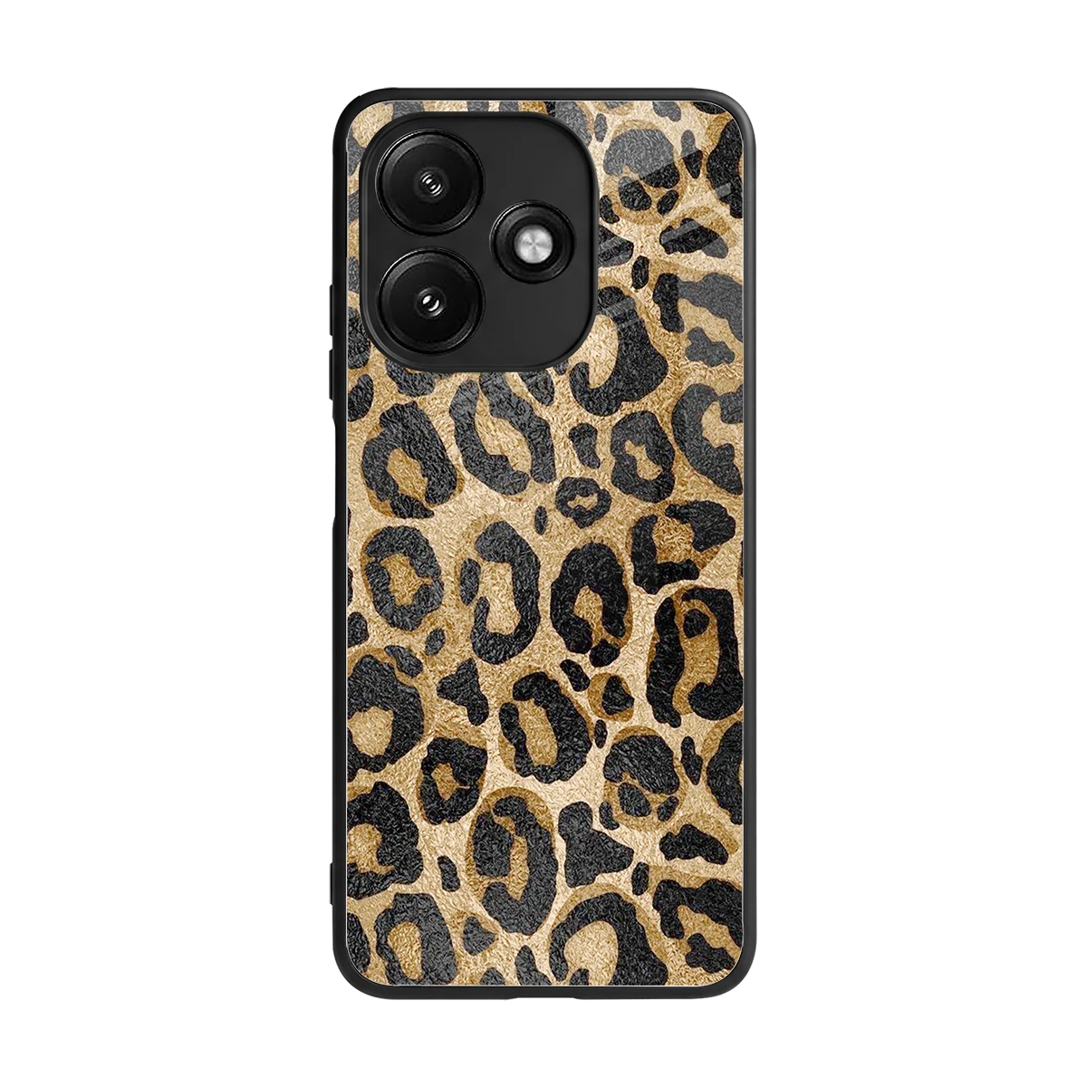 Cheetah Chic back phone cover | glass case for redmi 12 5g