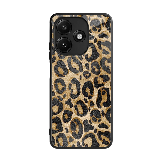 Cheetah Chic back phone cover | glass case for redmi 12 5g