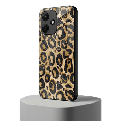 Cheetah Chic redmi 12 5g mobile cover | shockproof glass phone case