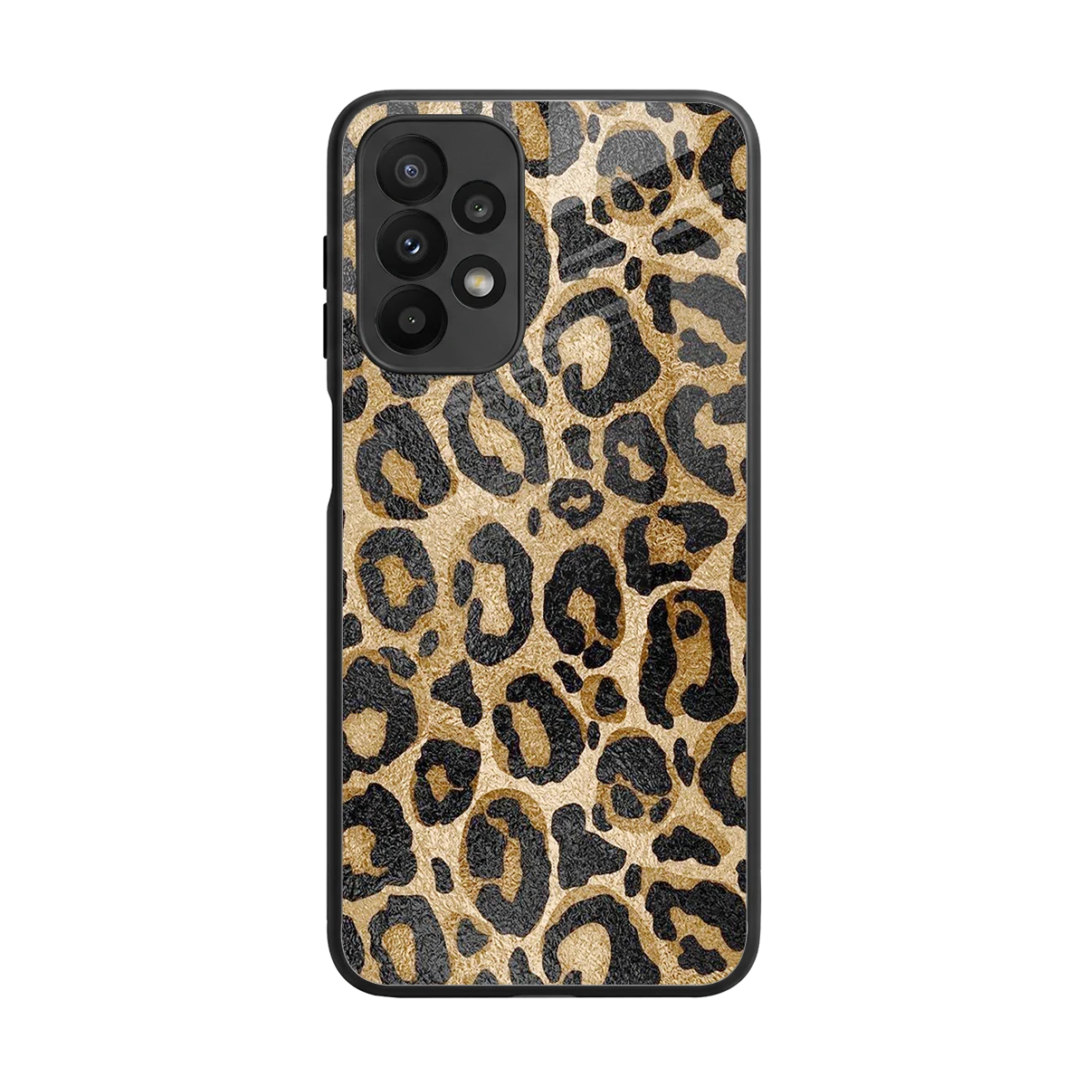 Cheetah Chic back phone cover | glass case for samsung galaxy a23