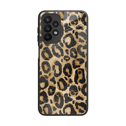 Cheetah Chic back phone cover | glass case for samsung galaxy a23