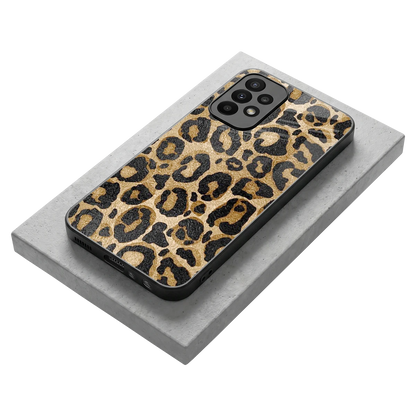 Cheetah Chic stylish phone case for samsung galaxy a23 | glossy glass and slim fit