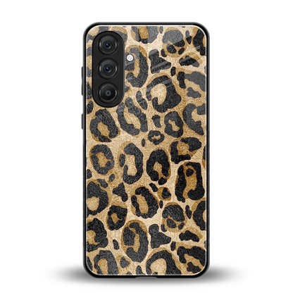Cheetah Chic back phone cover | glass case for samsung galaxy m35 5g