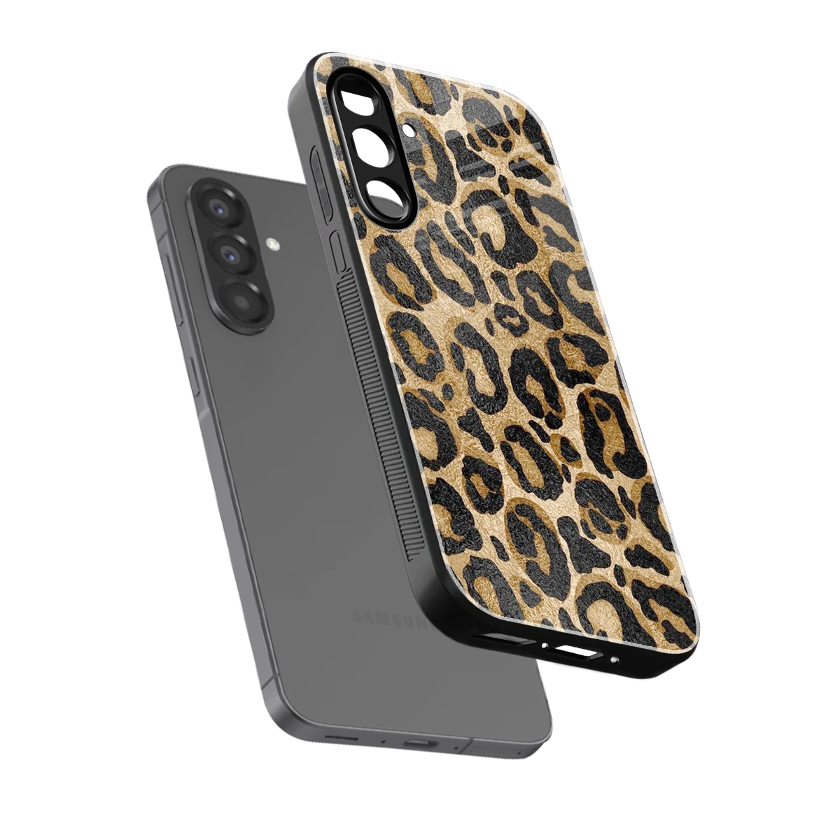 Cheetah Chic sleek samsung galaxy a17 5g cover with tempered glass back and TPU edges