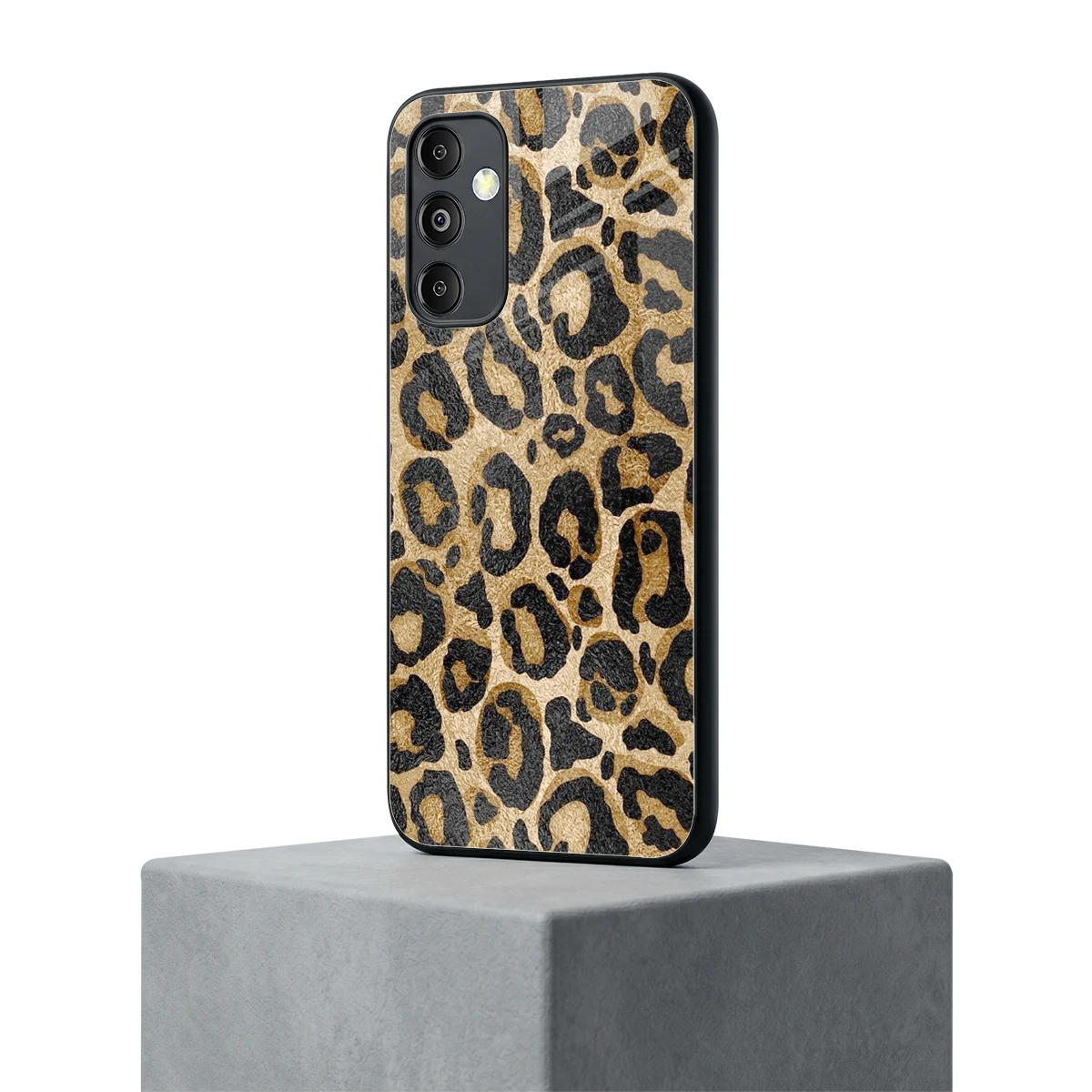 Cheetah Chic samsung galaxy m14 5g mobile cover | shockproof glass phone case