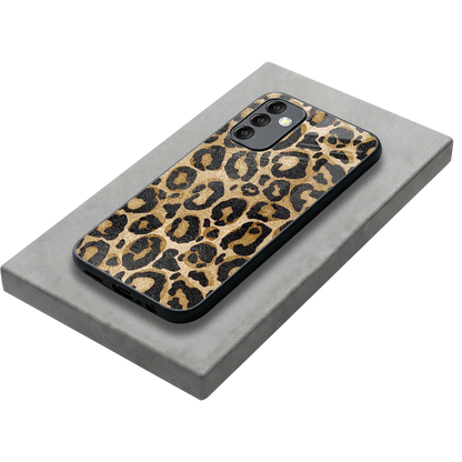 Cheetah Chic stylish phone case for samsung galaxy m14 5g | glossy glass and slim fit