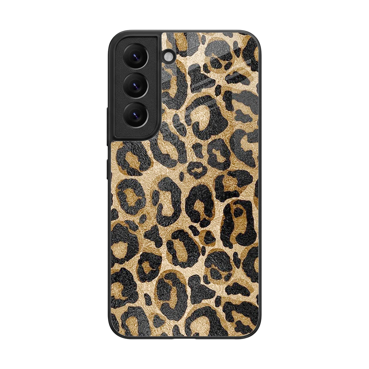 Cheetah Chic back phone cover | glass case for samsung galaxy s22