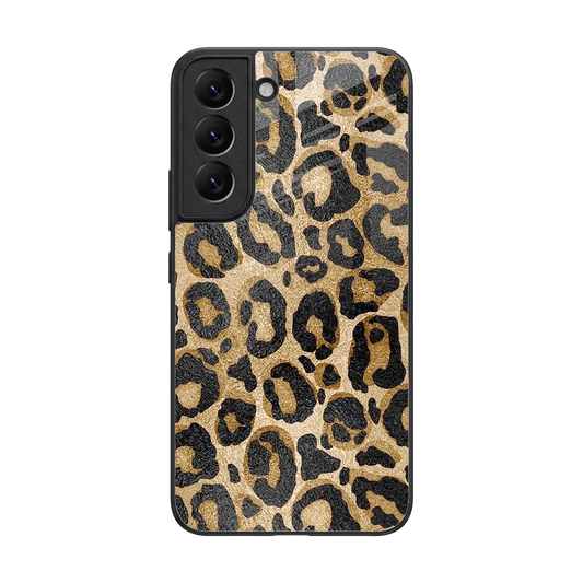 Cheetah Chic back phone cover | glass case for samsung galaxy s22
