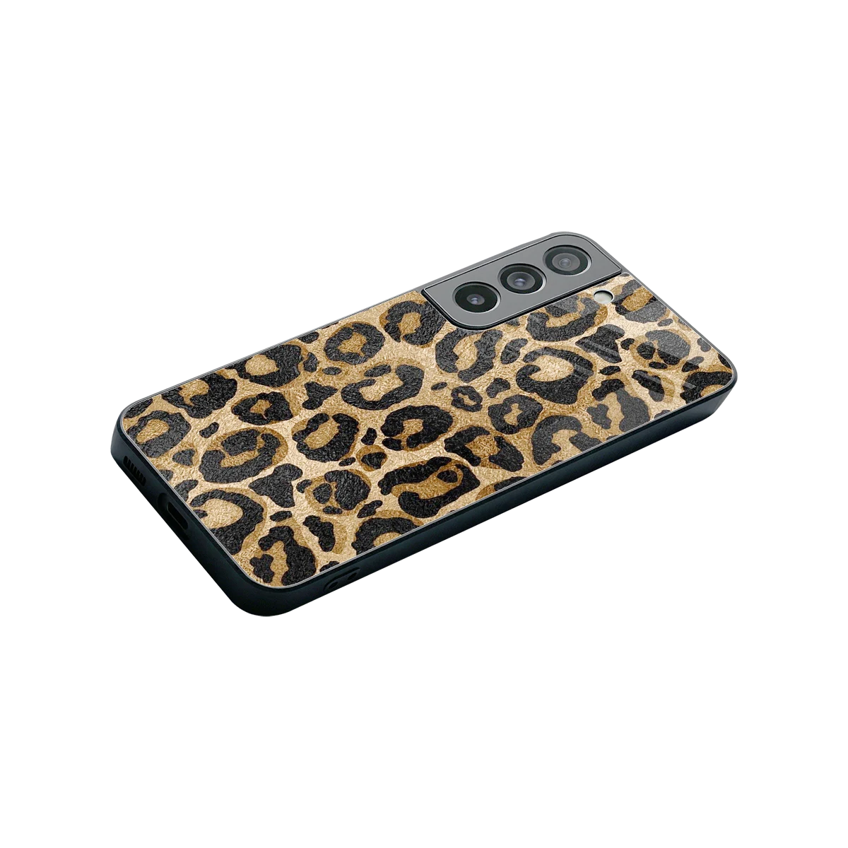 Cheetah Chic stylish phone case for samsung galaxy s22 | glossy glass and slim fit