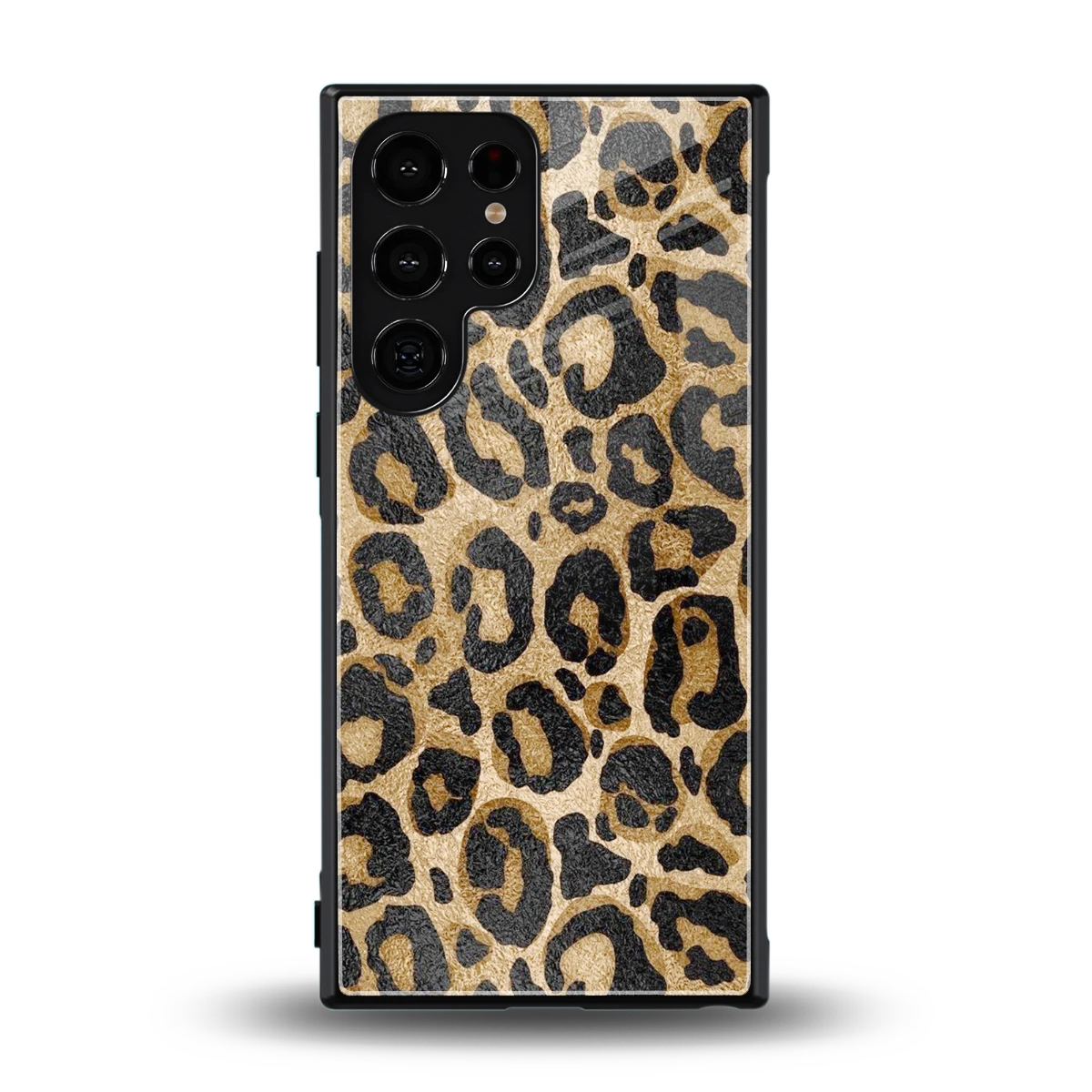 Cheetah Chic back phone cover | glass case for samsung galaxy s23 ultra