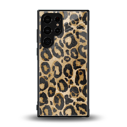 Cheetah Chic back phone cover | glass case for samsung galaxy s23 ultra