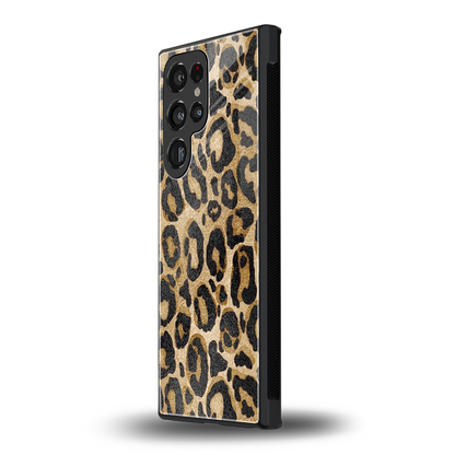 Cheetah Chic samsung galaxy s24 ultra mobile cover | shockproof glass phone case