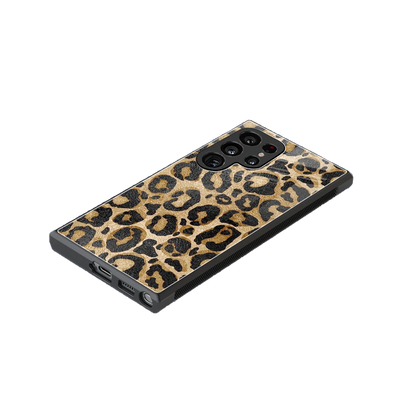 Cheetah Chic stylish phone case for samsung galaxy s23 ultra | glossy glass and slim fit