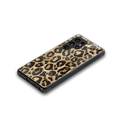 Cheetah Chic stylish phone case for samsung galaxy s26 ultra | glossy glass and slim fit
