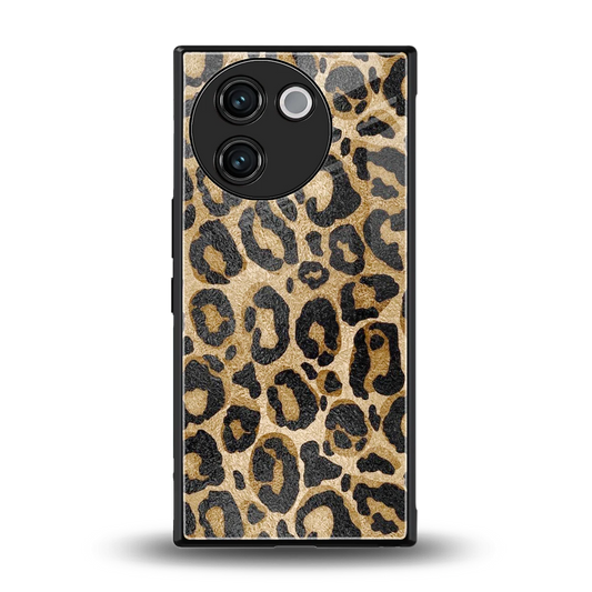 Cheetah Chic back phone cover | glass case for vivo v30e
