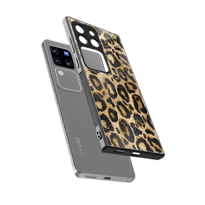 Cheetah Chic sleekvivo v30 pro cover with tempered glass back and TPU edges