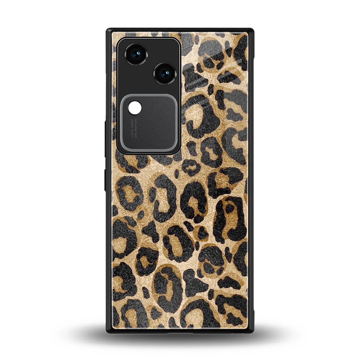 Cheetah Chic back phone cover | glass case for vivo v30