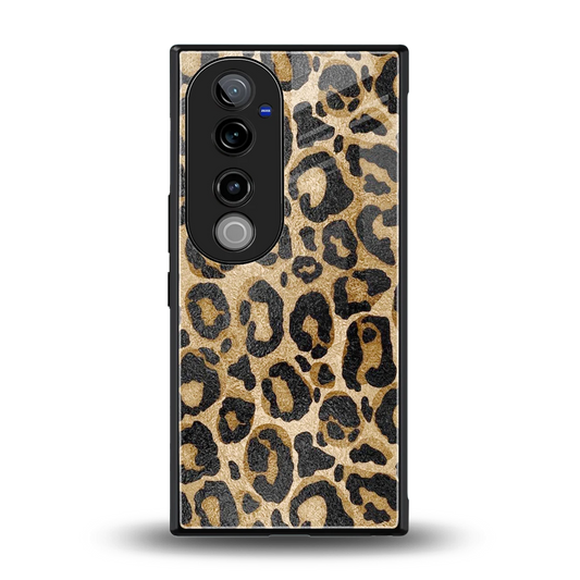 Cheetah Chic back phone cover | glass case for vivo v40 pro