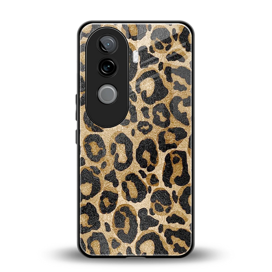 Cheetah Chic back phone cover | glass case for vivo v40e