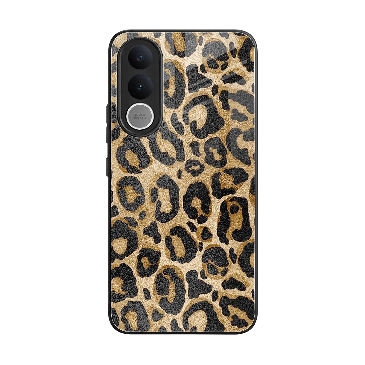 Cheetah Chic back phone cover | glass case for vivo v70 fe