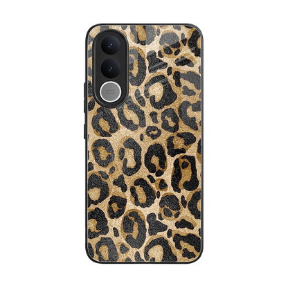 Cheetah Chic back phone cover | glass case for vivo v70 fe
