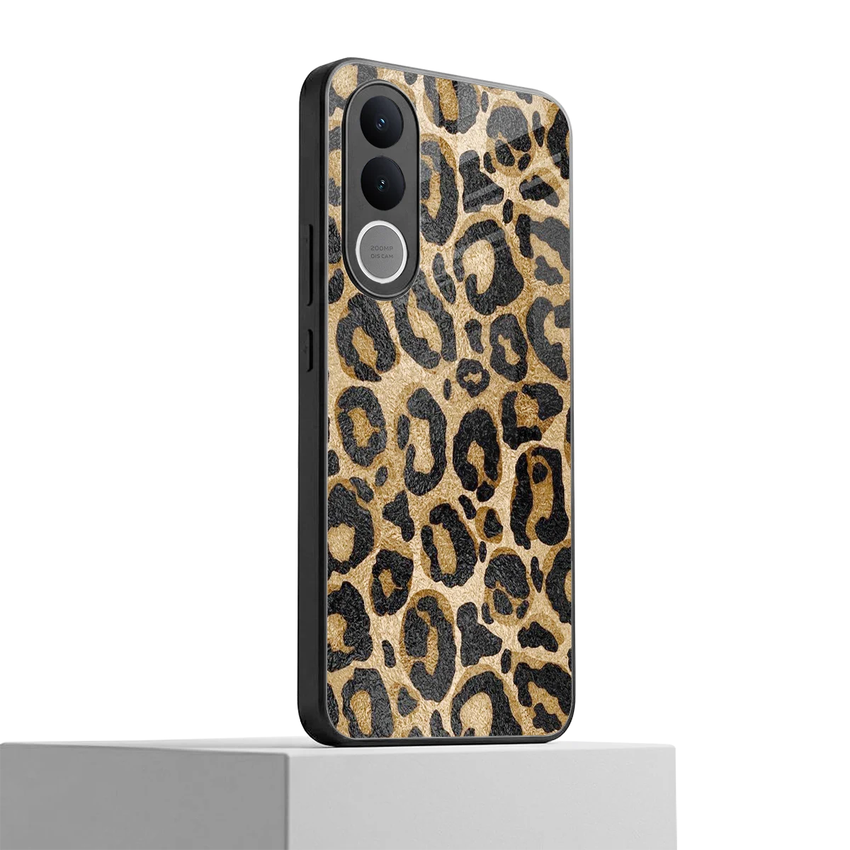 Cheetah Chic vivo v70 fe mobile cover | shockproof glass phone case