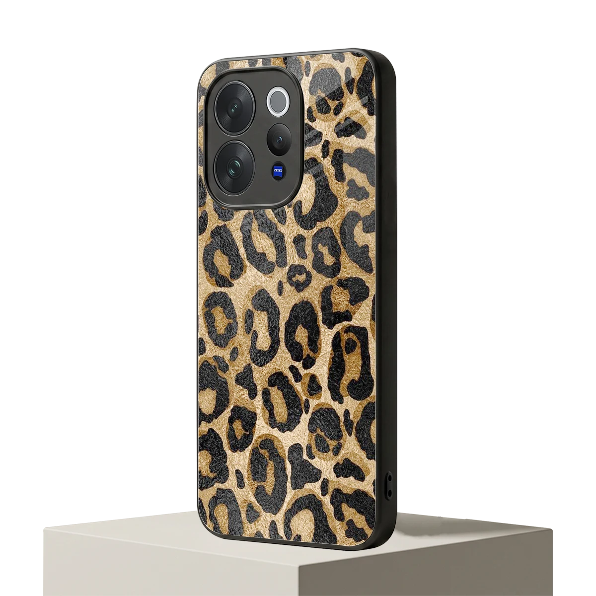 Cheetah Chic vivo v70 elite mobile cover | shockproof glass phone case