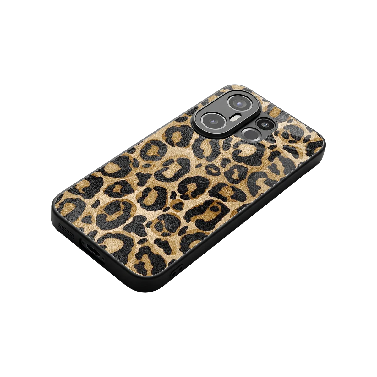 Cheetah Chic stylish phone case for vivo x200 fe | glossy glass and slim fit