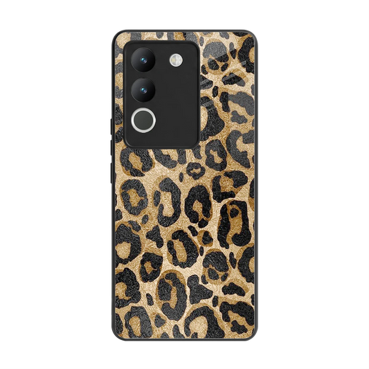 Cheetah Chic back phone cover | glass case for vivo y200 5g