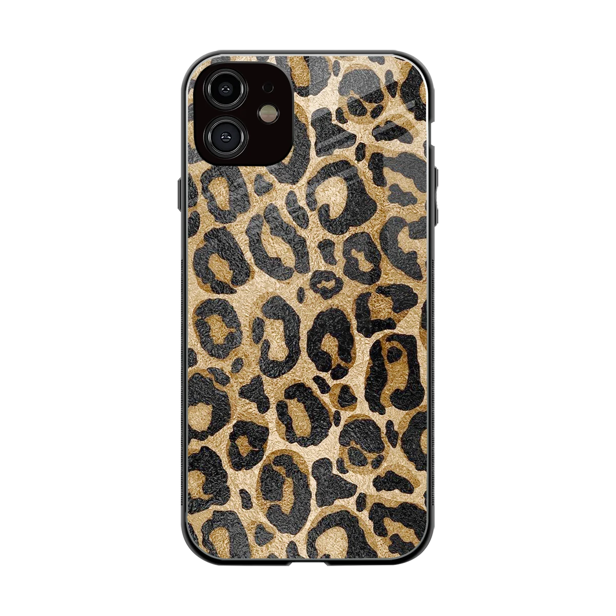 Cheetah Chic back phone cover | glass case for iphone 12