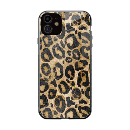 Cheetah Chic back phone cover | glass case for iphone 12